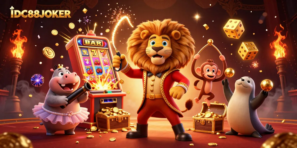 Spin and win at IDC88JOKER with thrilling slots, vibrant characters, and colorful casino action.