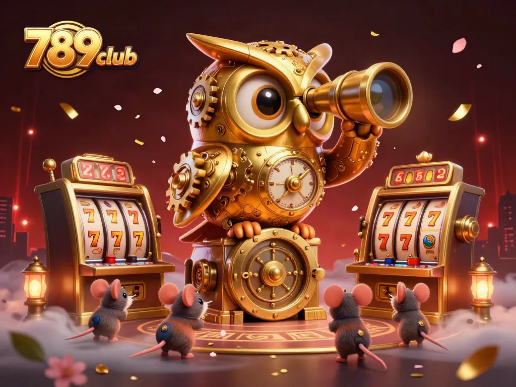 Experience thrilling gameplay at 789club with a spectacular 3D casino illustration showcasing gaming excitement.
