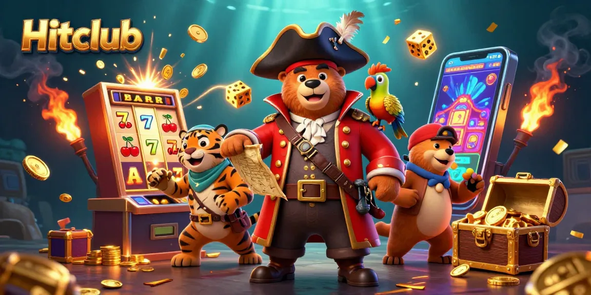 Experience jackpot thrills with Hitclub's dynamic casino adventure featuring vibrant characters and exciting game elements.