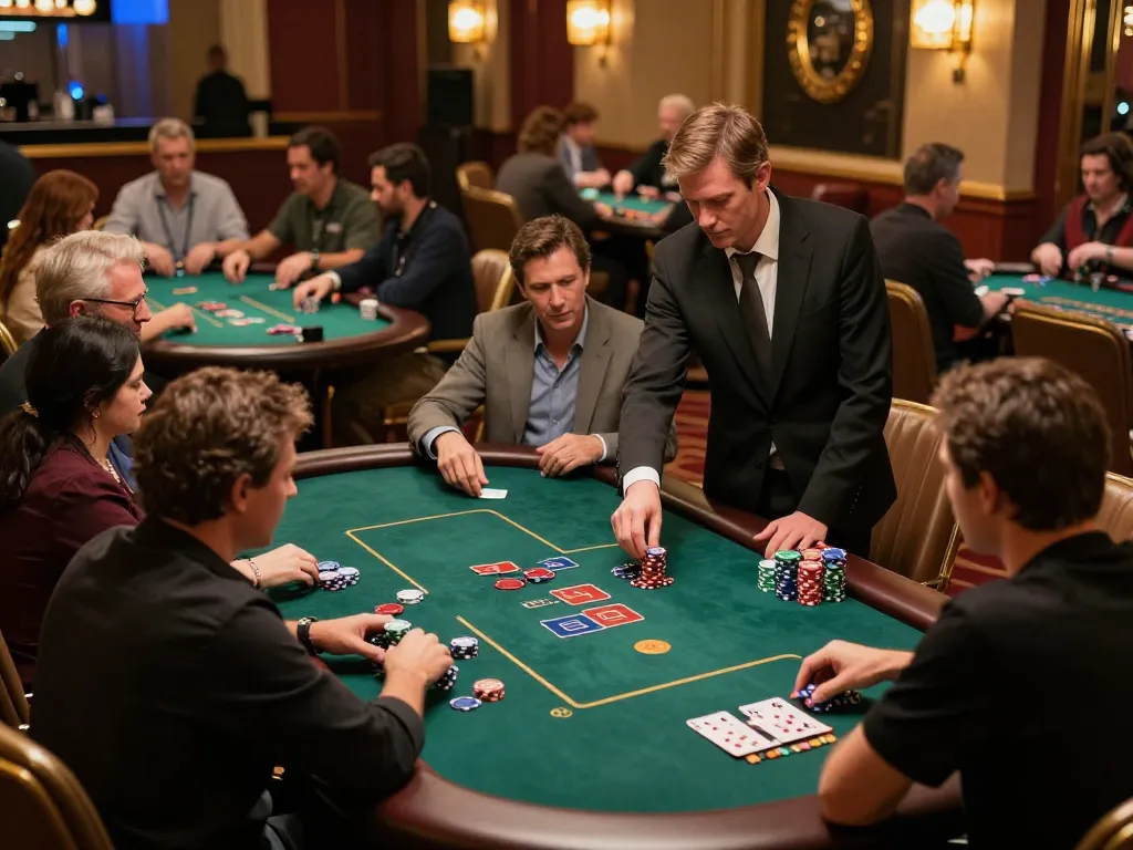 xx88 players engaging in high-stakes poker games at a vibrant casino atmosphere.