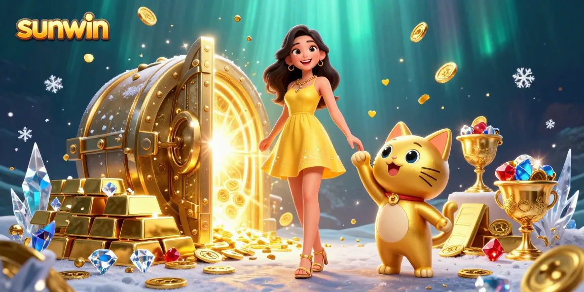 Experience the excitement of sunwin gaming with a vibrant celebration of wealth and luck.