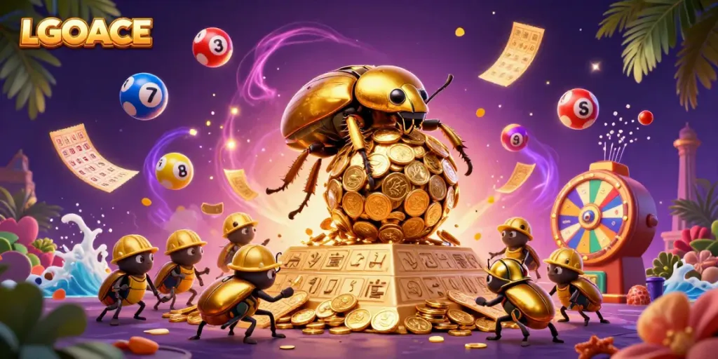 Engage with LGOACE's vibrant gaming universe, showcasing dynamic lottery and casino elements.