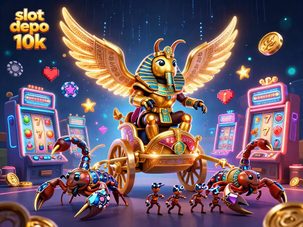Play thrilling slot depo 10k with vibrant 3D characters and exciting casino elements.