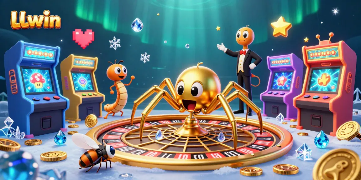 Engage in thrilling betting action with LLwin at this vibrant 3D casino illustration.