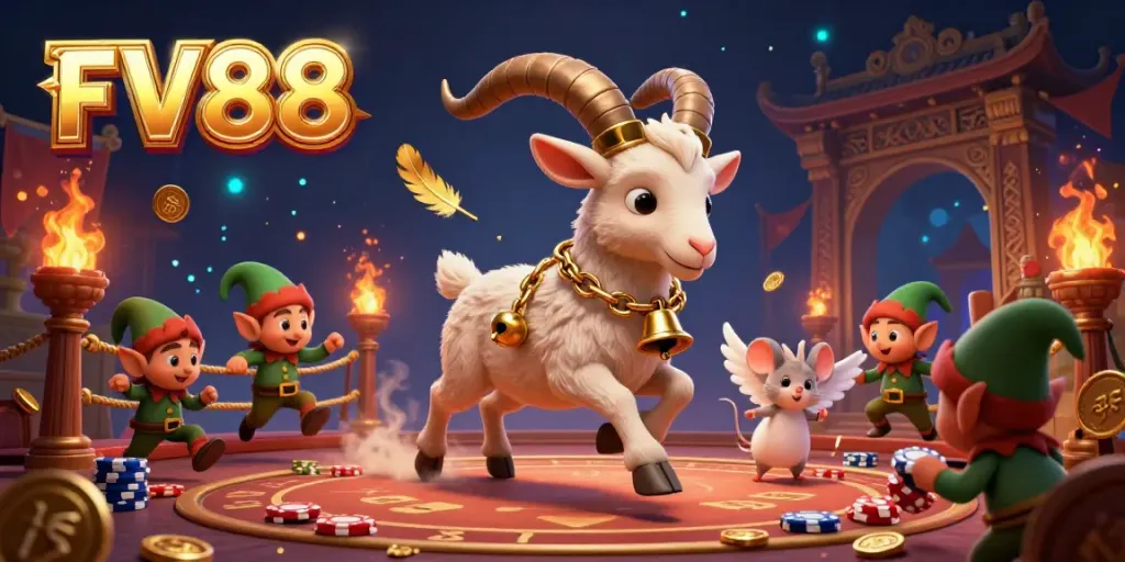 Experience thrilling gameplay at FV88 casino with vibrant characters and dynamic gaming elements.