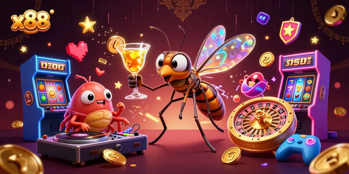 Experience the thrill of x88 casino with vibrant characters and a dynamic gaming scene.