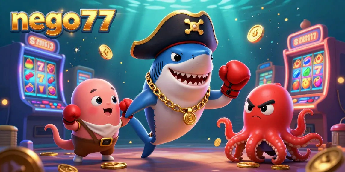 Nego77 showcases thrilling slot gaming action with a vibrant pirate theme and dynamic casino elements.