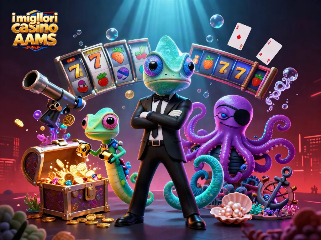 Giocare nei migliori casino non AAMS con un agente segreto camaleonte e un gecko tecnologo tra tesori subacquei.