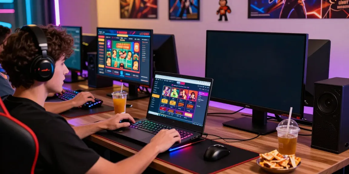 Player engaging in online betting at RED88 platform with vibrant setup.