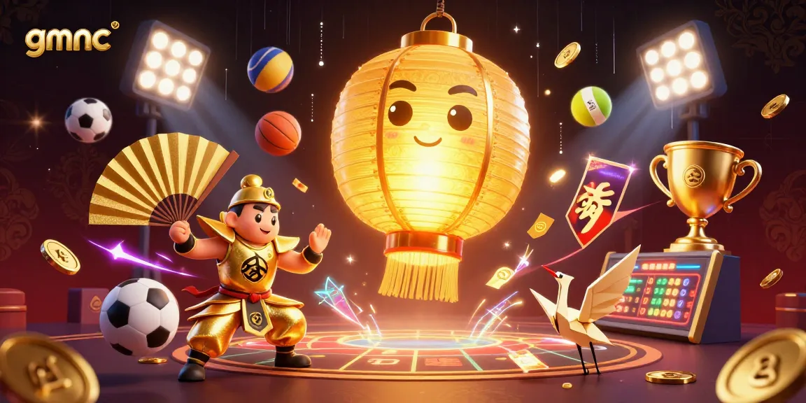 Engage with gmnc in this vibrant casino scene featuring spirited characters and dynamic sports action.