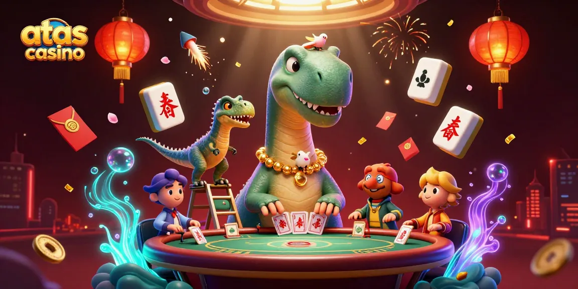 Engage with the vibrant energy of the atas casino in this dynamic 3D illustration.