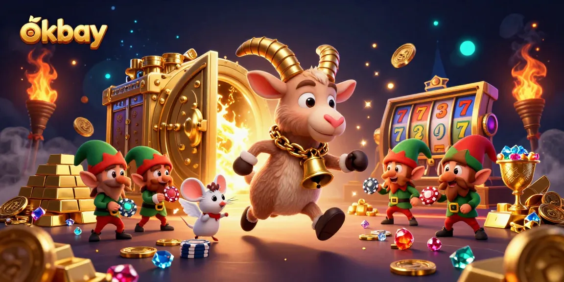 Experience thrilling casino action at okbay with cartoon characters and exciting game elements.
