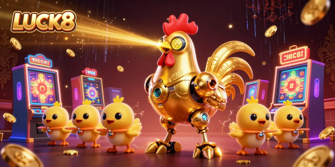 Experience thrilling gameplay at LUCK8 with vibrant slot machines and a dynamic atmosphere.