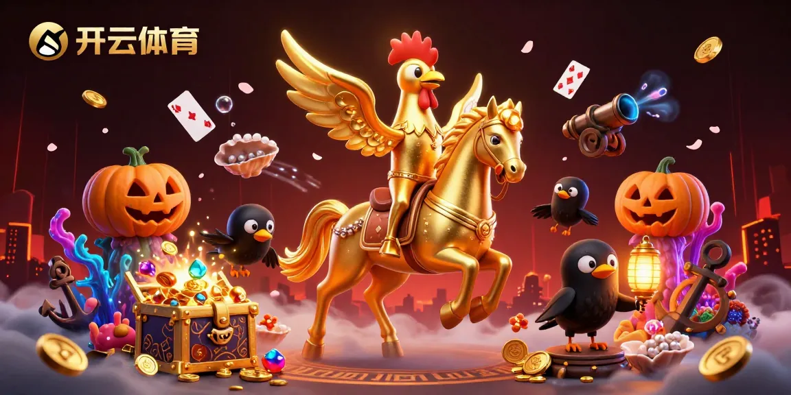Experience thrilling gaming adventures with 开云体育 in a vibrant casino digital illustration featuring fantasy elements.