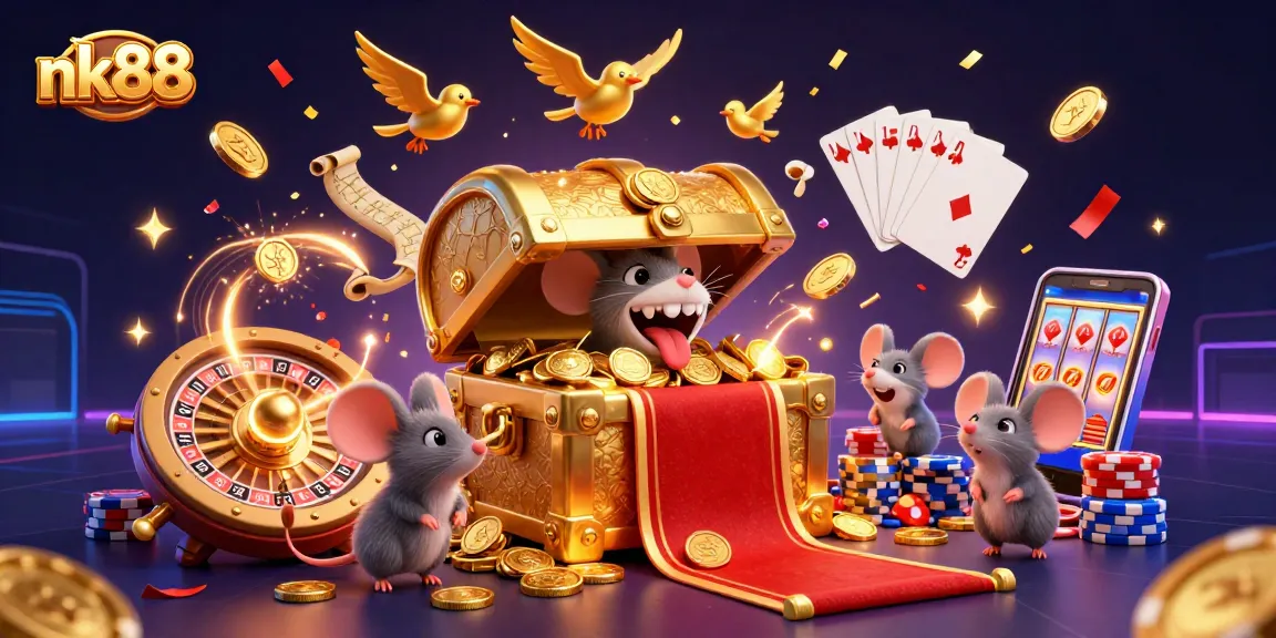 Experience the thrill of nk88's vibrant casino with dynamic games and treasure-filled adventures.